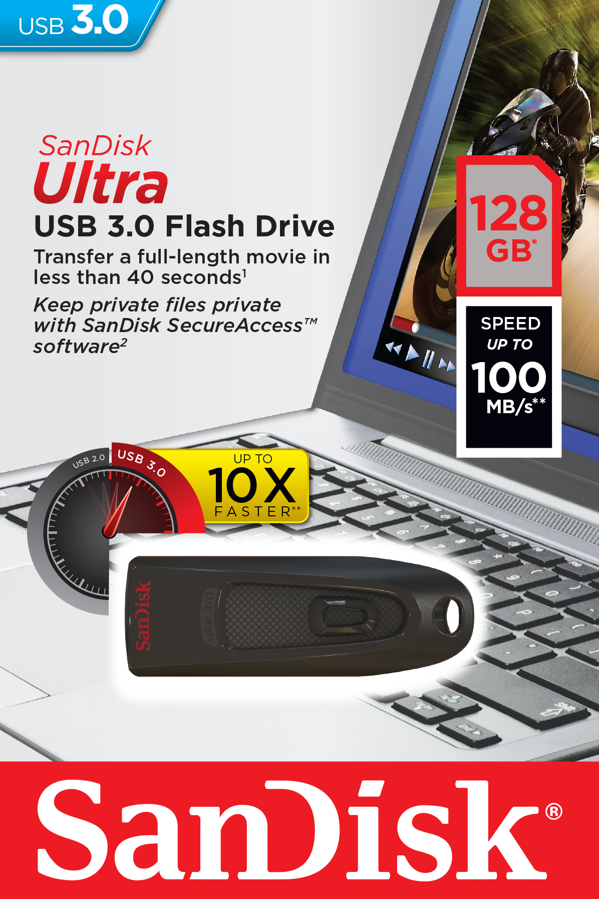 Cruzer Ultra 128GB USB 3.0