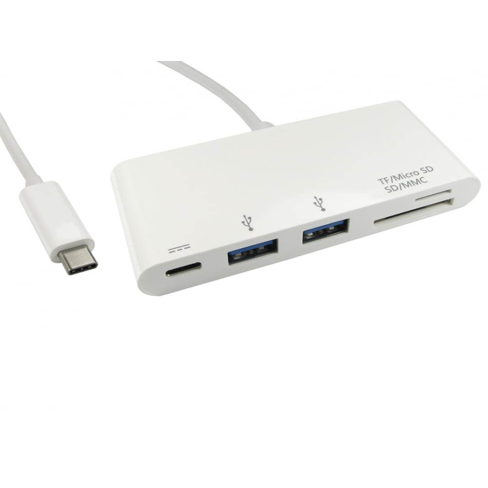 USB TYPE C M - 2 PORT USB HUB&CARD READER WITH PD FUNCTION