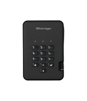 iStorage diskAshur2 256-bit 1TB USB 3.1 secure encrypted solid-state drive - Black IS-DA2-256-SSD-1000-B