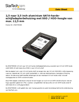 StarTech.com 2.5? to 3.5? SATA Aluminum Hard Drive Adapter Enclosure with SSD / HDD Height up to 12.5mm