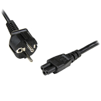 StarTech.com 1m 3 Prong Laptop Power Cord ? Schuko CEE7 to C5 Clover Leaf Power Cable Lead