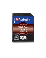 Verbatim Premium memory card 256 GB SDXC Class 10 UHS-I