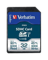 Verbatim Pro memory card 32 GB SDHC Class 10 UHS